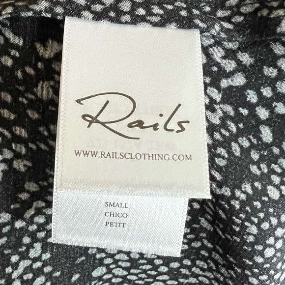 NWOT Rails Inez Dress Slate Python Print Casual Women’s Small - Picture 11 of 15